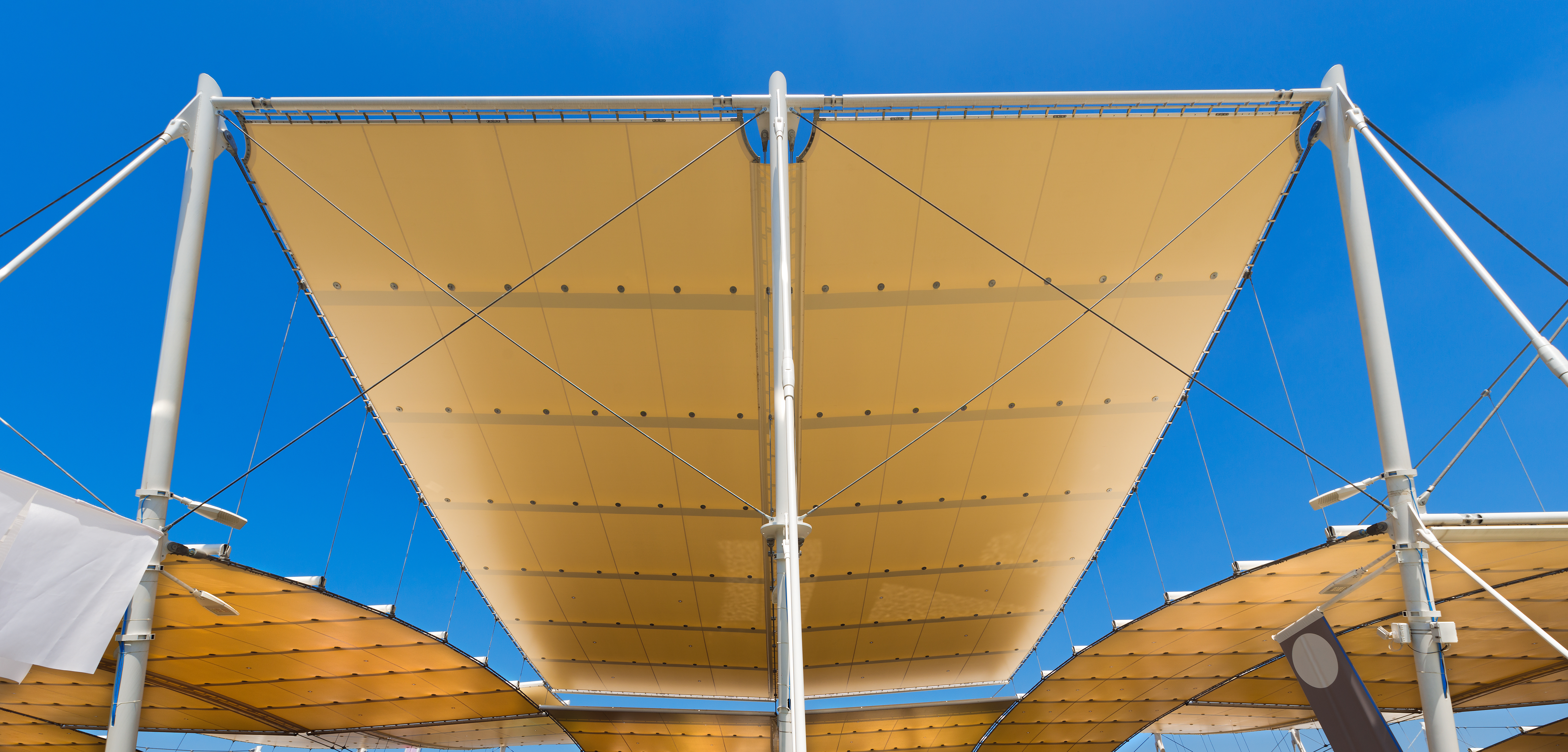 Tensile fabric membrane canopy structure